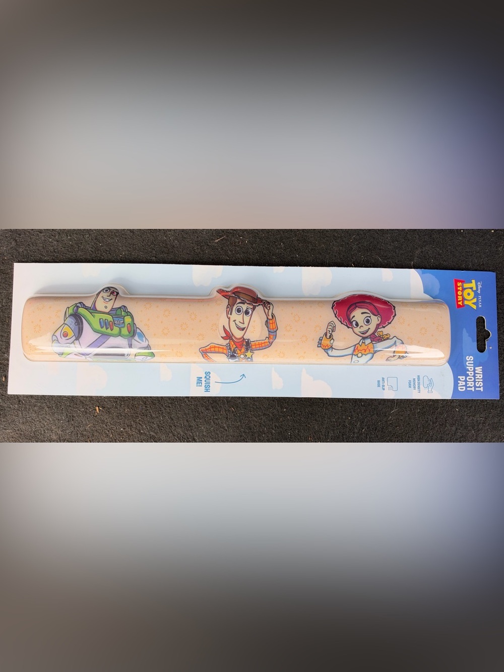 Disney Toy Story Beige Wrist Support Pad with Buzz Lightyear, Woody & Jessie